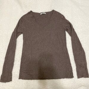Zara V-Neck Long Sleeve Top